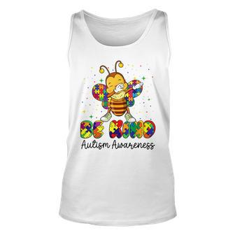 Be Kind Autism Awareness Puzzle Bee Dabbing Support Kids  Unisex Tank Top