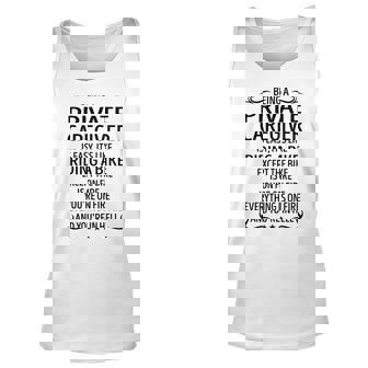 Being A Private Caregiver Like Riding A Bike Unisex Tank Top - Seseable