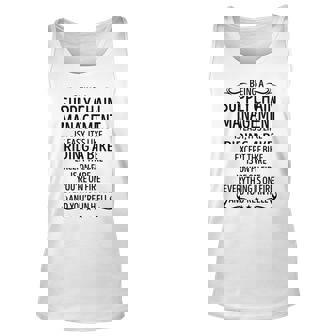 Being A Supply Chain Management Like Riding A Bike Unisex Tank Top | Seseable UK
