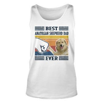 Best Anatolian Shepherd Dog Dad Ever Bump Fit Funny Dog Unisex Tank Top - Seseable