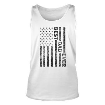 Best Dad Ever American Flag Husband Vintage Fathers Day Men Unisex Tank Top - Seseable