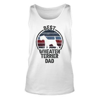 Best Dog Father Dad - Vintage Wheatie Wheaten Terrier Unisex Tank Top - Seseable