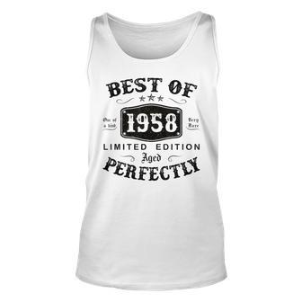 Best Of 1958 65 Years Old 65Th Birthday Gifts For Men Unisex Tank Top - Seseable