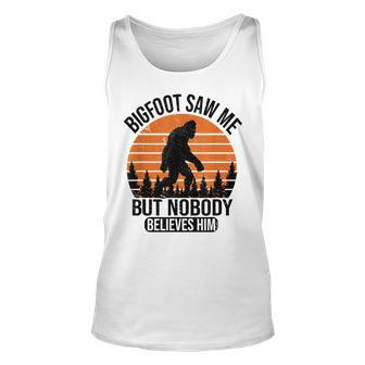 Bigfoot Saw Me But Nobody Believes Him Night Stroll Unisex Tank Top | Mazezy