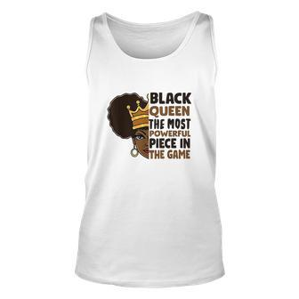 Black Queen The Most Powerful Piece In The Game African Afro Men Women Tank Top Graphic Print Unisex - Thegiftio UK
