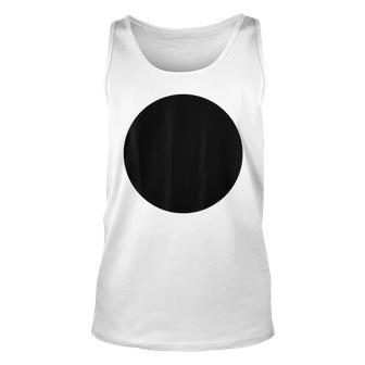 Blank Abstract Printed Black Circle Novelty Graphics Tank Top | Mazezy