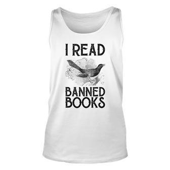 Book Lovers Vintage I Read Banned Books Reading Lovers Unisex Tank Top - Seseable