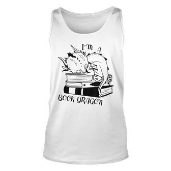 Bookworm Please Im A Book Dragon Funny Unisex Tank Top - Seseable