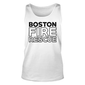 Boston Massachusetts Fire Department Firefighter Duty Unisex Tank Top - Seseable