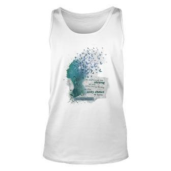 Brain Tumor Awareness Wear Gray In May Strong Warrior Cancer Tank Top | Mazezy
