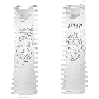 Capricorn Icon Design Unisex Tank Top | Mazezy