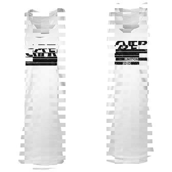 Carter Surname Limited Edition Retro Vintage Style Sunset Unisex Tank Top | Mazezy