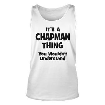 Chapman Thing College University Alumni Funny Unisex Tank Top - Seseable