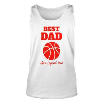 Dad Basketball Cool Fathers Day Gift Dad Basketball S Unisex Tank Top | Mazezy UK