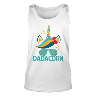 Dadacorn Costume Unicorn Lover Dad Grandpa Men Fathers Day Unisex Tank Top - Thegiftio UK