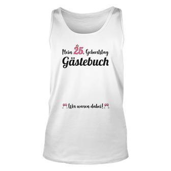 Damen 25 Geburtstag 25 Jahre Party Gästebuch Frauen Tank Top - Seseable