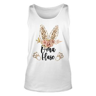 Damen Oma Hase Oster Unisex TankTop im Floral-Leo Look - Seseable