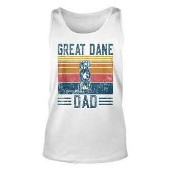 Dog Dad - Vintage Great Dane Dad Unisex Tank Top - Seseable