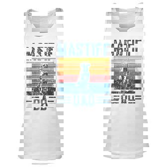 Dog Mastiff Dad - Vintage Mastiff Dad Unisex Tank Top - Seseable