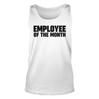 Employee Of The Month Unisex Tank Top | Mazezy UK