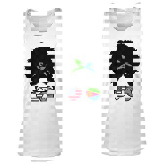 Eritrea Roots Eritrean Girl Afro Bun Eritrea Heritage Unisex Tank Top | Mazezy