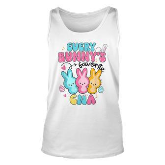 Every Favorite Cna Nurse Cute Bunny Easter Day For Women Unisex Tank Top | Mazezy