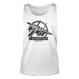 F-15E Strike Eagle Fighter Aircraft Unisex Tank Top - Seseable