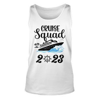 Family Cruise Squad 2023 Family Matching Group Squad Quote Unisex Tank Top - Thegiftio UK