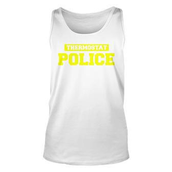 Mens Fathers Day Shirt Thermostat Police Dad Shirts Tank Top | Mazezy