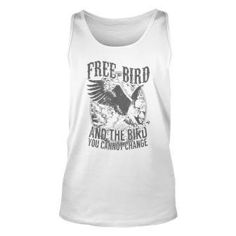 Free Bird Fiery Gift For Music Lovers Unisex Tank Top - Seseable
