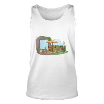 Funny Big Deck Energy Summer Vacation Unisex Tank Top - Thegiftio UK