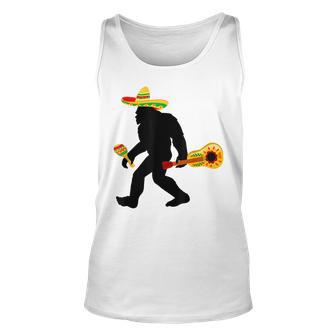 Funny Cinco De Mayo Bigfoot Mexican Guitar Cinco De Mayo Unisex Tank Top - Thegiftio UK