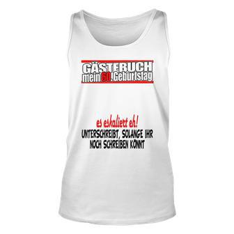 Gästebuch 60 Jahre 60 Geburtstag Mann Frau Party Tank Top - Seseable