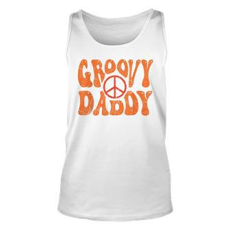 Groovy Daddy 70S Aesthetic Nostalgia 1970S Retro Dad Unisex Tank Top - Seseable