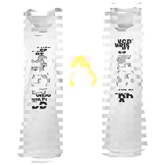Guinea Pig Papa Gift Worlds Best Guinea Pig Dad Unisex Tank Top | Mazezy