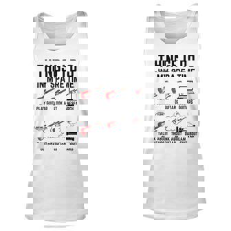 Guitarist Things I Do In My Spare Time Guitar Unisex Tank Top | Seseable CA