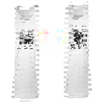 Happy Easter Scary Horror Easter Movie Bunny Hunting Eggs Unisex Tank Top | Mazezy