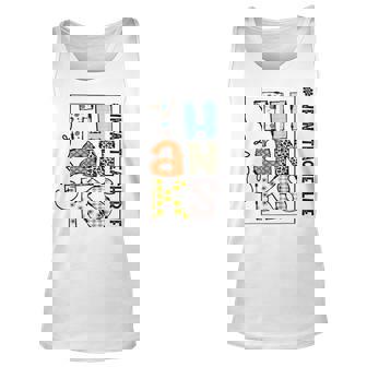 Happy Hallothanksmas Infant Teacher Life Thanksgiving V2 Unisex Tank Top - Thegiftio