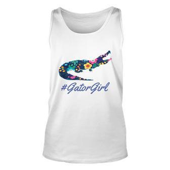 Hashtag Gator Girl Floral Unisex Tank Top - Thegiftio UK