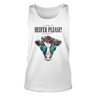 Heifer Please Vintage Country Sayings Heifer Unisex Tank Top - Seseable