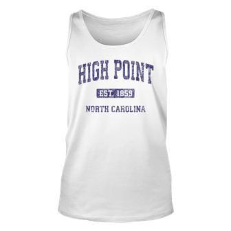 High Point North Carolina Nc Vintage Athletic Sports Tank Top | Mazezy