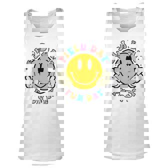 Hippie Smile Face Field Day Fun Day Groovy Field Day 2023 Unisex Tank Top | Mazezy