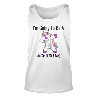 I Am Going To Be A Big Sister Announcement Men Women Tank Top Graphic Print Unisex - Thegiftio UK