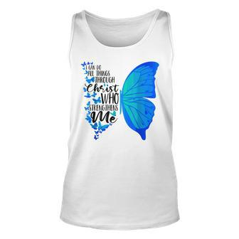I Can Do All Things Through Christ Who Strengthens V2 Unisex Tank Top - Seseable