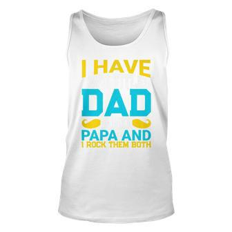 I Have Two Titles Dad And Influencer And I Rock Them Both V2 Unisex Tank Top - Seseable