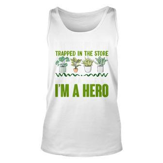 I Rescue Plants Im Not A Hoarder Im Hero Plant Lady Unisex Tank Top - Seseable