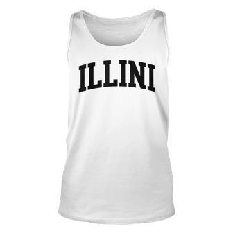 Illini Athletic Arch College University Alumni Unisex Tank Top - Seseable