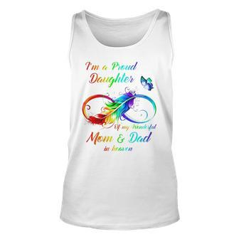I’M A Proud Daughter Of My Wonderful Mom And Dad In Heaven Unisex Tank Top | Mazezy