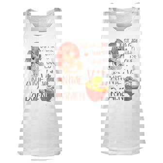 Just A Girl Who Loves Anime And Ramen Japan Anime Girl Unisex Tank Top | Mazezy