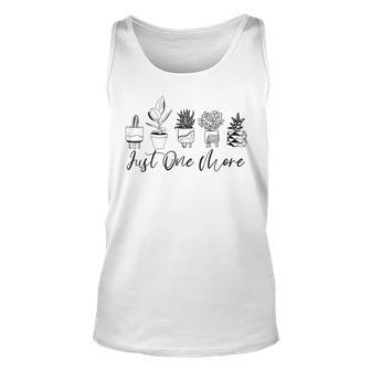 Just One More Plant Botanical Inspirational Cute Wildflower Unisex Tank Top - Seseable